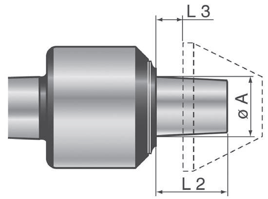 Grundkörper für mitlaufenden Futterflansch, M80 Grundkörper für mitlaufenden Futterflansch, M80