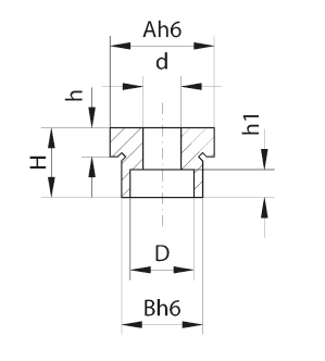 Zeichnung 1 Passsteine für Schraubstöcke, 14/18 mm