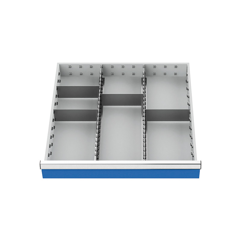 Metalleinteilung 6-teilig R 24-24 Schubladennutzmaß 600 x 600 mm Metalleinteilung 6-teilig R 24-24 Schubladennutzmaß 600 x 600 mm