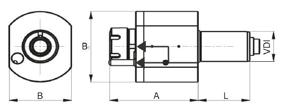Drawing Driven tool DIN 5480, VDI 40 ER 32, with IC