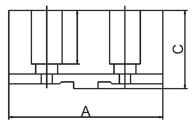 Drawing 2 Soft top jaws, three-jaw lathe chucks Ø 400