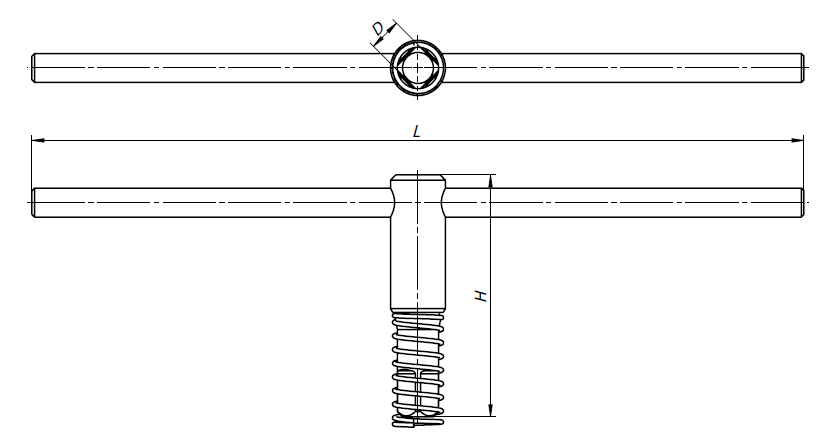 Zeichnung Spannschlüssel für Drehfutter Ø 400 mm