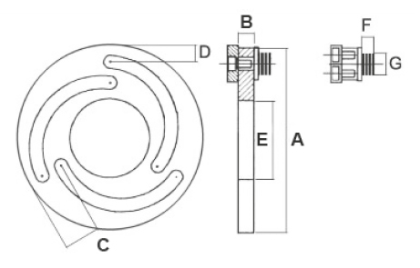 Drawing Jaw turning fixtures for power chucks type 208
