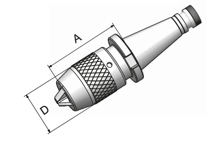 Drawing Drill chuck DIN 2080 SK 50-16