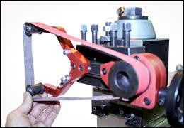 Example 1 Sanding belt holder manually, size 4