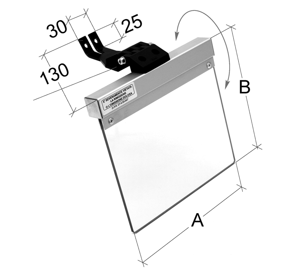 Safety guard for grinding machines 200 x 185 mm Safety guard for grinding machines 200 x 185 mm