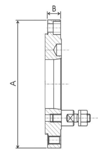 Zeichnung Flansch DIN 55027, Ø 400 mm KK 11, bearbeitet