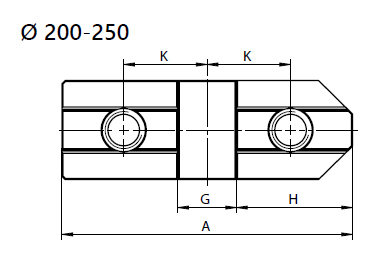 Zeichnung 3 Harte Grundbacken für Planscheiben Ø 250 mm