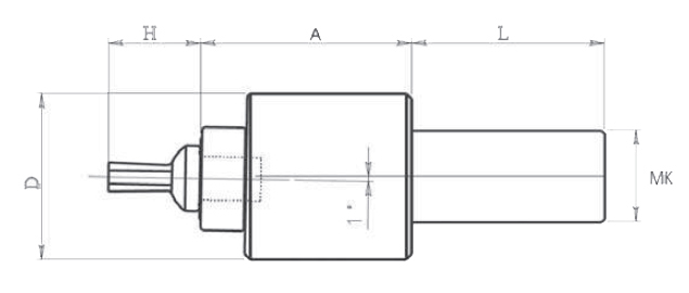 Drawing Broach tool holder MT 3