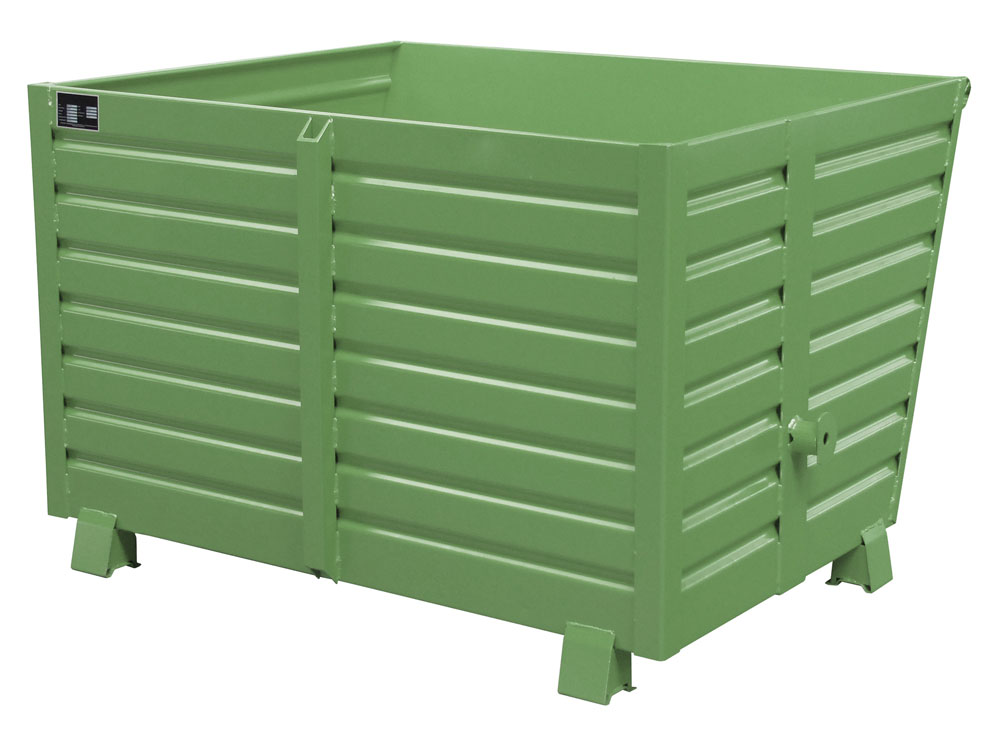 Stapelkipper Typ BSK 150 lackiert resedagrün RAL 6011