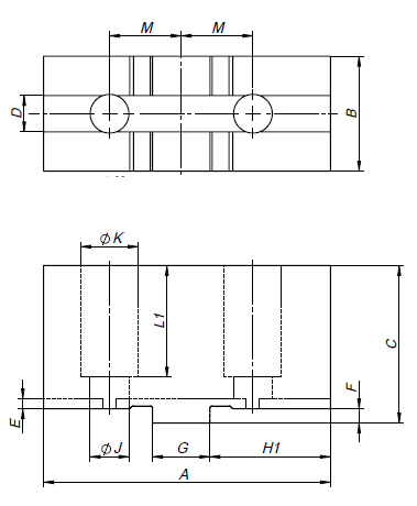 Drawing Soft top jaws for 4-jaw scroll chucks Ø 800 mm