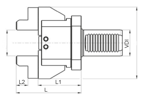 Zeichnung 1 Stangengreifer VDI 50, Typ SGF