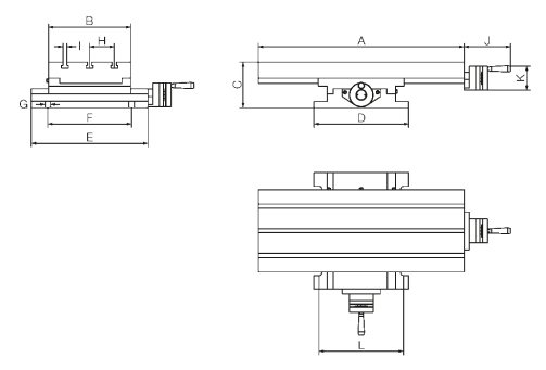Drawing Stationary cross table type MF-1
