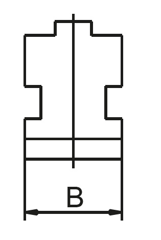 Drawing 3 Hard base jaws for six-jaw lathe chucks Ø 500 mm