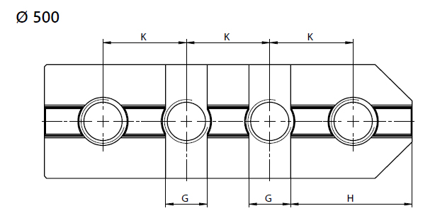 Zeichnung 3 Harte Grundbacken für Planscheiben Ø 500 mm Zeichnung 3 Harte Grundbacken für Planscheiben Ø 500 mm