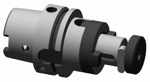 Fräseraufsteckdorn HSK-A63, Ø 32 / A 100 mm