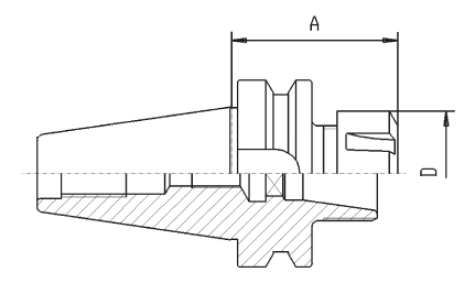 Drawing Collet chuck BT 40 ER 16, MAS BT