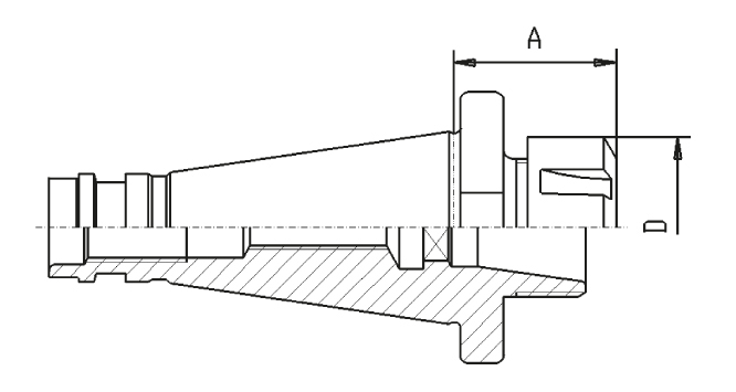 Zeichnung Spannzangenfutter SK40 ER 25, DIN 2080