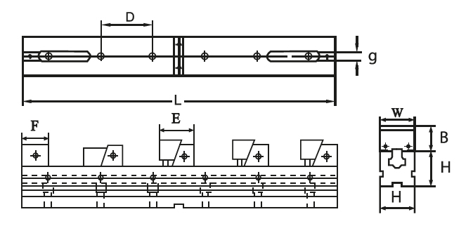 Zeichnung 1 Schraubstock Mehrfachspanner 50 / 700