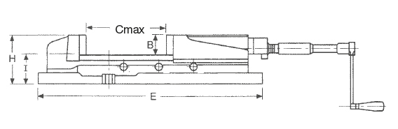 Zeichnung 2 Maschinenschraubstock Typ FHS2 200
