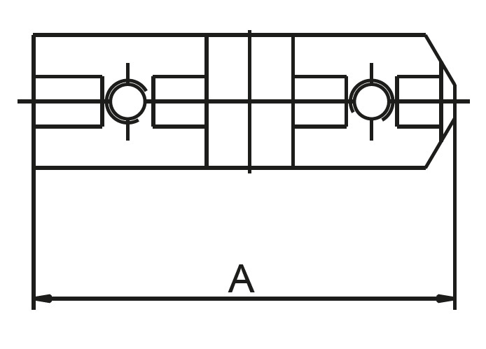 Drawing 1 Hard base jaws for six-jaw lathe chucks Ø 400 mm