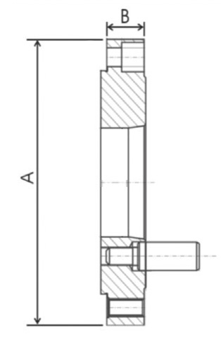 Zeichnung Flansch DIN 55029, Ø 500 mm KK 11, bearbeitet