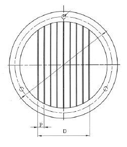 Drawing 1 Round permanent magnetic chuck Ø 300 mm