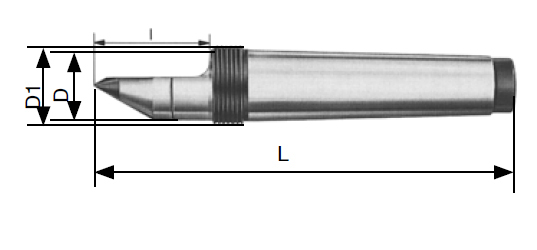 Feste Zentrierspitze MK6 Typ 507 DIN 807 HE Feste Zentrierspitze MK6 Typ 507 DIN 807 HE