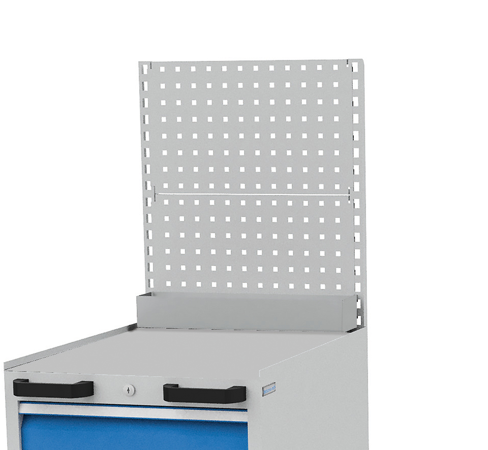 Lochwandaufbau B 555 x T 604 mm für Schubladenschränke Lochwandaufbau B 555 x T 604 mm für Schubladenschränke