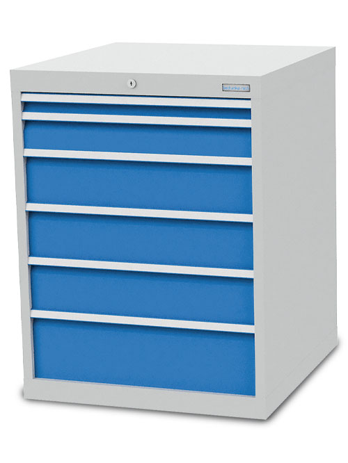 Schubladenschrank B 705 x T 736 x H 919 mm mit 6 Schubladen R 24-24 Schubladenschrank B 705 x T 736 x H 919 mm mit 6 Schubladen R 24-24
