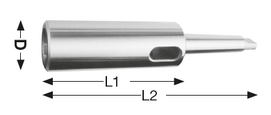 Drawing Extension sleeve DIN 2187, taper 5/3 Drawing Extension sleeve DIN 2187, taper 5/3