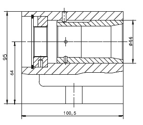 Zeichnung 2 Spannzangenhalter für 5C-Spannzangen