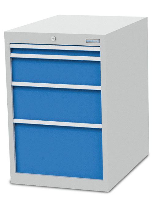 Schubladenschrank B 555 x T 736 x H 819 mm mit 4 Schubladen R 18-24
