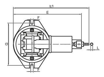 Zeichnung 2 3-Achsen-Schraubstock MSK3 Typ 135