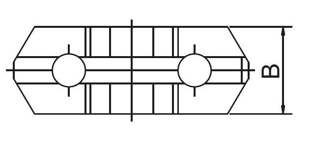 Drawing 1 Hard top jaws for six-jaw lathe chucks Ø 160 mm