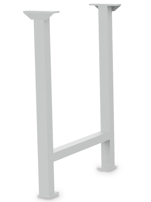 Werkbank Fußgestell aus Vierkantrohr 50 x 50 x 2 mm
