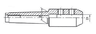 Drawing End mill adapter WELDON, MT 2 / D: 4 mm