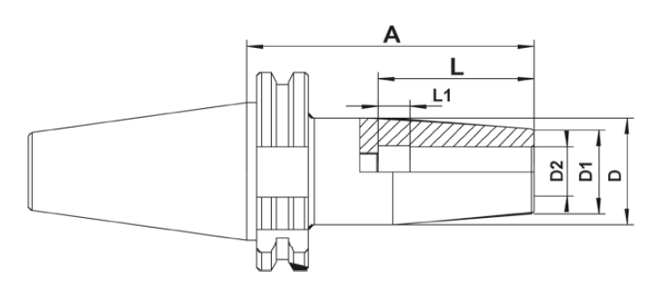 Drawing Shrink chuck SK 40 Ø 20 x 120 mm, DIN 69871