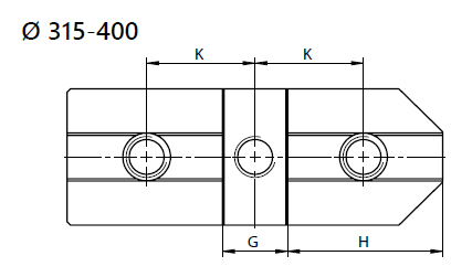 Zeichnung 3 Harte Grundbacken für Planscheiben Ø 315 mm