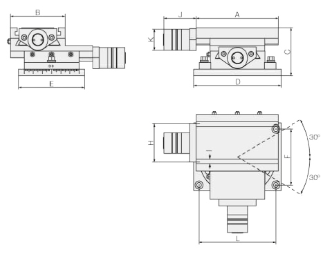 Drawing Rotating cross table type MG-100