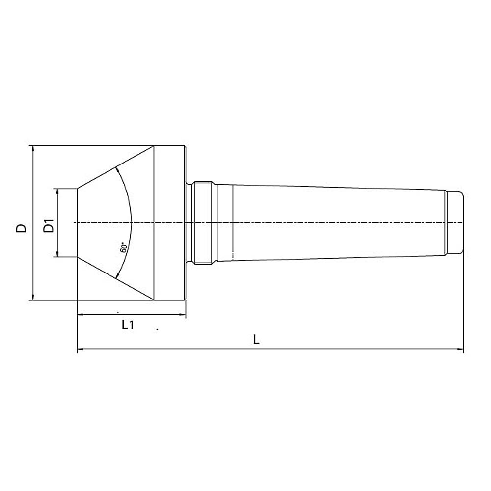 Fixed tube centre MT 4, D: 90 mm, draw-off-thread