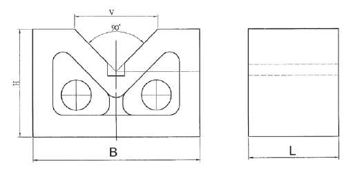Zeichnung Prismenblöcke Breite 181 mm