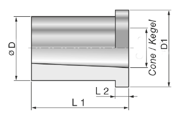 Drawing Conic bushes, MT 5 Drawing Conic bushes, MT 5