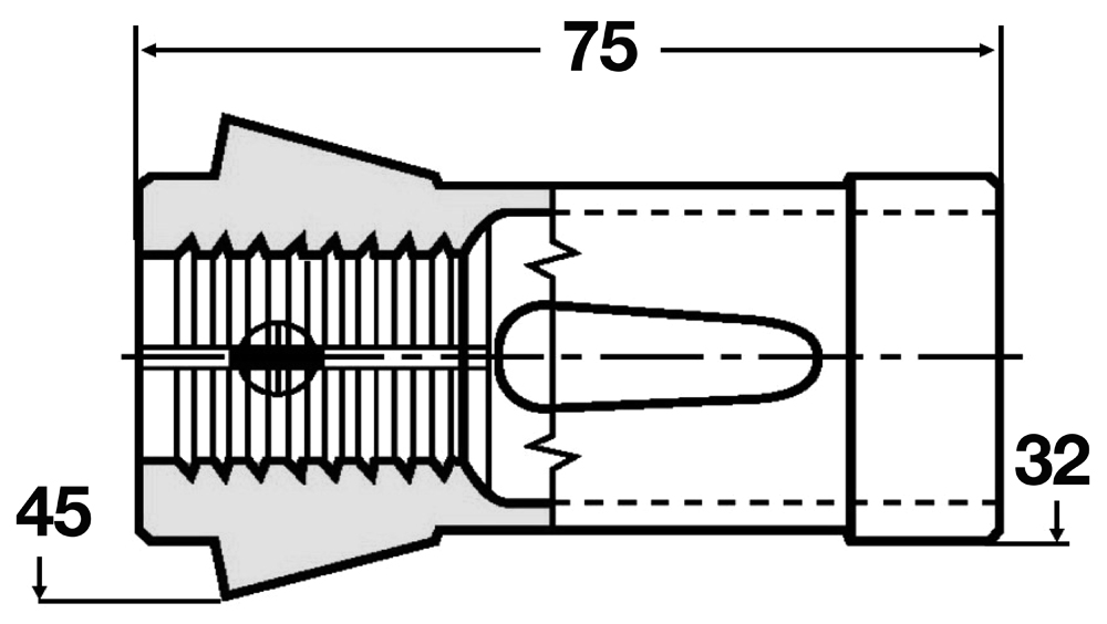 Drawing Collet 161E Ø 10,0 mm