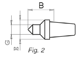 Einsatz 3 zur mitlaufenden Zentrierspitze VDI Einsatz 3 zur mitlaufenden Zentrierspitze VDI