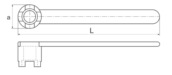 Drawing Spanners Ø 40 mm for cross screws Drawing Spanners Ø 40 mm for cross screws