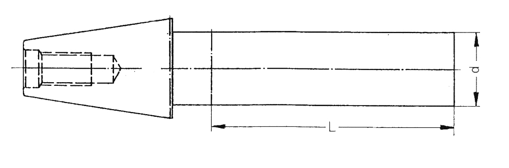Drawing Test arbor MAS BT 50 Drawing Test arbor MAS BT 50