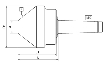 Drawing Revolving tube centre, series 400 type 432