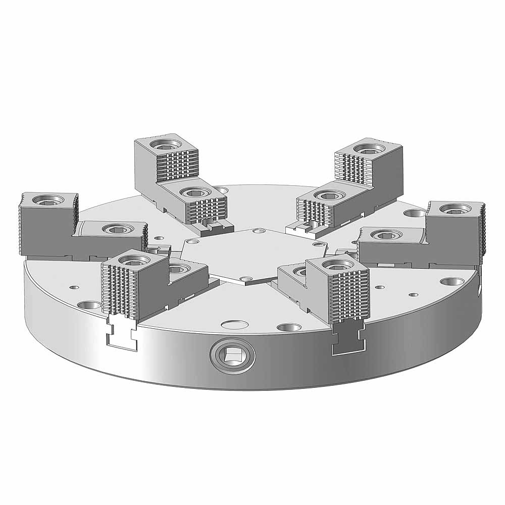 Sechsbacken-Drehfutter Ø 800 mm, extraflach