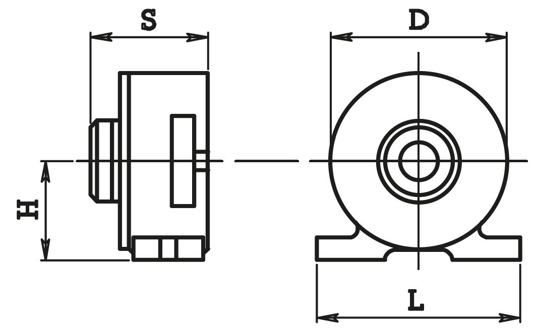 Drawing Pneumatic collet chucks for collets 173E
